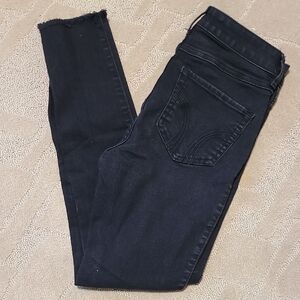 Hollister Women's Dark Black Skinny Jeans
